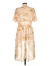 Daytrip 100% Polyester Floral Tan Cocktail Dress Size L - photo 2