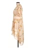 Daytrip 100% Polyester Floral Tan Cocktail Dress Size L - photo 5
