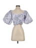 Express 100% Polyester Purple 3/4 Sleeve Blouse Size XS - photo 1