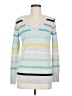 Sag Harbor Stripes Gray Pullover Sweater Size M - photo 1