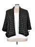 Kasper Houndstooth Gray Blazer Size 22 - photo 1