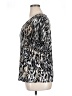 Jaclyn Smith Animal Print Silver Short Sleeve Blouse Size XL - photo 5