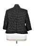 Kasper Houndstooth Gray Blazer Size 22 - photo 2