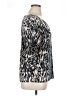 Jaclyn Smith Animal Print Silver Short Sleeve Blouse Size XL - photo 4