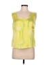 Escada 100% Polyester Yellow Sleeveless Blouse Size EU 38 / US 8 - photo 1