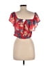 Jealous Tomato Red Short Sleeve Blouse Size L - photo 2