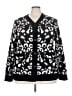 Meri Skye 100% Acrylic Animal Print Black Cardigan Size 3X - photo 1