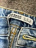 Zara Basic 100% Cotton Color Block Blue Jeans Size 6 - photo 7