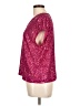 CeCe Burgundy Short Sleeve Top Size L - photo 5