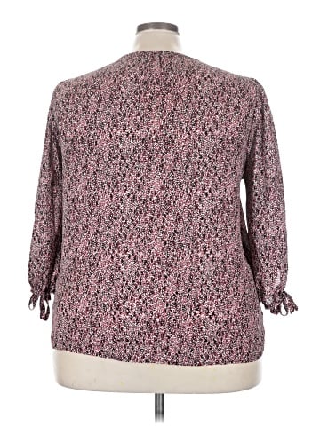 Olivia Grey 3/4 Sleeve Blouse (view 2)