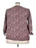 Olivia Grey Pink 3/4 Sleeve Blouse Size 3X - photo 2