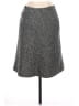 Poleci Chevron-herringbone Gray Wool Skirt Size 6 - photo 1