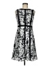 Talbots 100% Polyester Graphic Gray Cocktail Dress Size 8 (petite) - photo 1