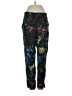 Essentials 100% Rayon Floral Black Casual Pants Size XS - photo 1