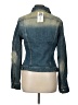 Elle 100% Cotton Teal Blue Denim Jacket Size L - photo 2