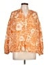 Vanessa Bruno Orange 3/4 Sleeve Blouse Size Lg (3) - photo 1