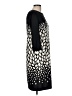 Chico's Graphic Black Casual Dress Size Med (1) - photo 4