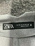 Zara Chevron-herringbone Gray Dress Pants Size XS - photo 7