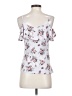 Ultra Flirt White Short Sleeve Blouse Size XS - photo 2