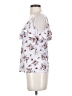 Ultra Flirt White Short Sleeve Blouse Size XS - photo 5
