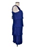 DKNY 100% Polyester Blue Cocktail Dress Size 6 - photo 4