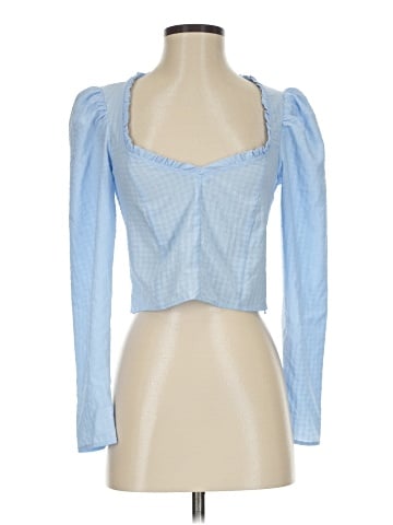 Topshop Long Sleeve Blouse (view 1)