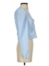 Topshop 100% Polyester Blue Long Sleeve Blouse Size 4 - photo 4