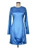 GB Solid Blue Casual Dress Size M - photo 1