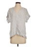 Splendid Gray Short Sleeve Blouse Size XS - photo 1