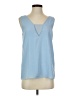 Cooper & Ella 100% Polyester Blue Sleeveless T-Shirt Size XS (0) - photo 1