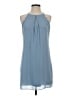 I.N. San Francisco 100% Polyester Solid Blue Casual Dress Size S - photo 1