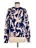 Proenza Schouler Print Blue Silk Pullover Sweater Size M - photo 1
