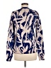 Proenza Schouler Print Blue Silk Pullover Sweater Size M - photo 2