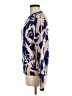 Proenza Schouler Print Blue Silk Pullover Sweater Size M - photo 5