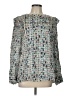 Reiss 100% Viscose Tweed Blue Long Sleeve Blouse Size 10 - photo 1