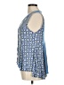 En Creme 100% Rayon Blue Sleeveless Blouse Size M - photo 5