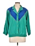 G.W. Color Block Green 3/4 Sleeve Button-Down Shirt Size L - photo 1