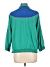 G.W. Color Block Green 3/4 Sleeve Button-Down Shirt Size L - photo 2