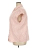 Prettygarden Checkered-gingham Pink Orange Sleeveless Blouse Size XXL - photo 5
