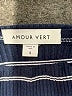 Amour Vert Stripes Blue Casual Dress Size S - photo 7