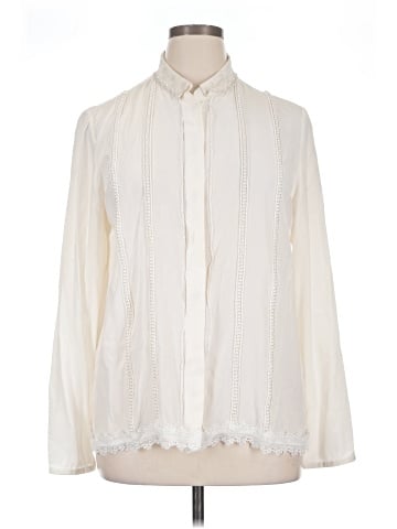 Elie Tahari Long Sleeve Silk Top (view 1)