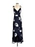 Lulus 100% Polyester Floral Blue Cocktail Dress Size M - photo 1