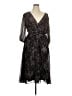 DKNY 100% Polyester Animal Print Brown Cocktail Dress Size 14 - photo 1