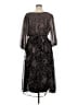 DKNY 100% Polyester Animal Print Brown Cocktail Dress Size 14 - photo 2