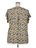 Dear Scarlett Floral Yellow Short Sleeve Blouse Size 2X - photo 2