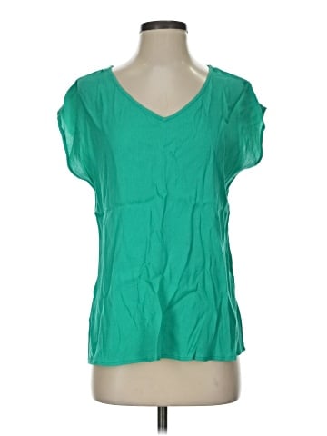 Skies Are Blue Short Sleeve Blouse (view 1)