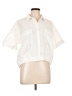 Athleta 100% Polyester Solid Ivory Short Sleeve Blouse Size L - photo 1