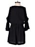 Dex 100% Polyester Solid Black Romper Size XS - photo 2