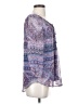 St. John's Bay 100% Polyester Purple 3/4 Sleeve Blouse Size S - photo 4
