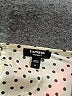 Express Polka Dots Ivory Short Sleeve Blouse Size XL - photo 7